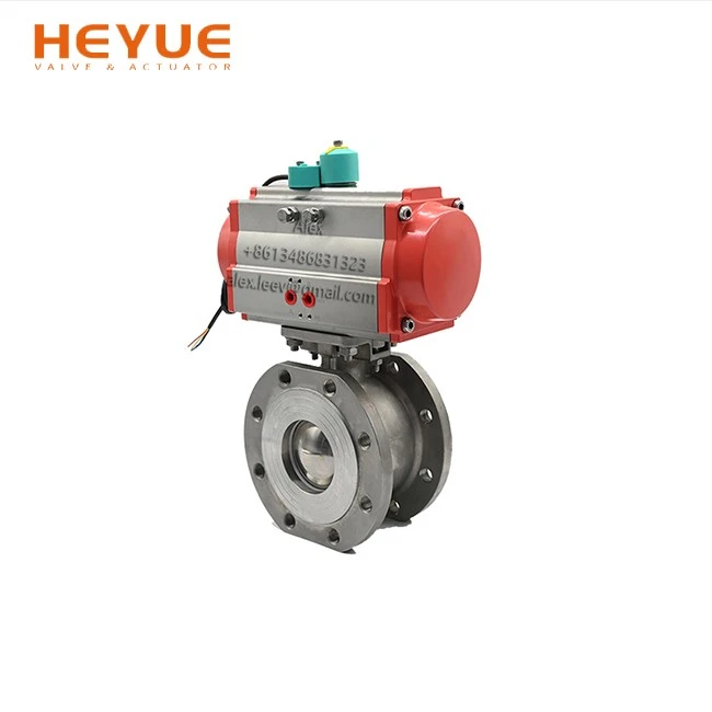 Pneumatic Italian Wafer Thin Ball Valve (2)